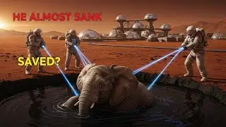 Astronauts Save a Baby Elephant Stuck in a Mars Colony Tar Pit