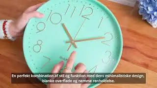 Silent V&aelig;gur med Tal - 29 cm-Gr&oslash;n