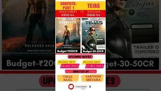 Ganapath part 1 vs Tejas movie #ganapathpart1 #tejas  #boxofficecollection #upcomingmovie