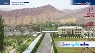 Surxondaryoda gidroelektr stansiyasi va suv tozalash inshooti ishga tushirildi