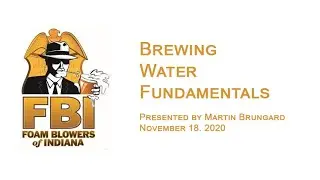 What To Know About Your Brewing Water by Martin Brungard