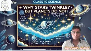Why stars twinkle but planets do not? || तारे क्यों टिमटिमाते हैं लेकिन ग्रह नहीं | Class-10 #stars