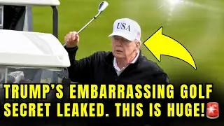 🚨Trump HIDES As His EMBARRASSING Golf Secret Just LEAKED