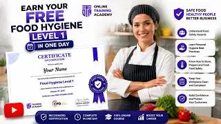 Food Hygiene Level 1 Diploma | Online Course