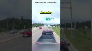 Driver Brake Checks Truck & Gets Instant Karma