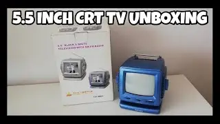 Majestic 5.5 inch black and white crt tv unboxing