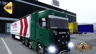 4K Realistic | Delivery St Alban - France To Geneve - Swiss |  Euro Truck Simulator 2