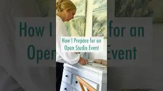 How I prepare for an Open Studio Event #painting #artstudios  #artistslife #openstudios