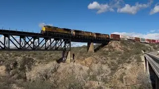 UP 8328 Westbound at Cienega Creek