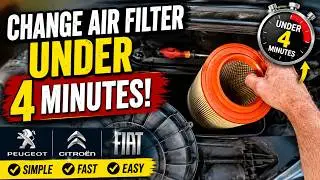How to Change Your Fiat Ducato's Air Filter in Under 4 Minutes! Peugeot Boxster Citroën Relay