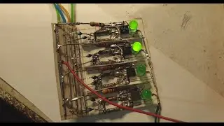 #189 CountingOutputLEDs 19 - Finally Working - Full Step Drive using discrete components Logic
