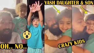 Rocking Star Yash Playing With Daughter & Son | Yash Family Latest Video | KGF-2 | News Buzz