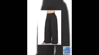 Plus Smocked Waist Wide Leg Pants