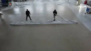 How to roll up the Hexagon tent roof