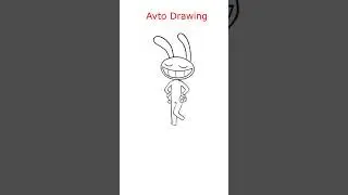 How to draw JAX - AMAZING DIGITAL CIRCUS #procreate #howtodraw #cartoon#easy