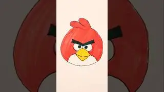 Easy Drawing Ideas! How to draw Angry Bird 🎨 #drawing #viral #trending #shorts