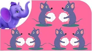 Six Little Mice Sat Down To Spin - Nursery Rhyme with Karaoke