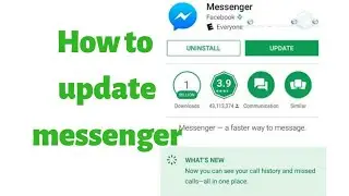 How to update New Messenger 2020 | Messenger Latest version