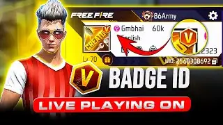 🔴LIVE BR PUSH ON V BADGE ID | Road To V BADGE | GM BHAI LIVE