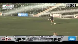 2014 Canadian U16 Girls Soccer National Club Championships MB vs AB