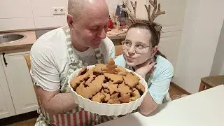 【親子クッキング】セルゲイとラリサが作る美味しすぎるクリスマスクッキー🎄🍪