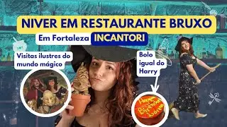 VLOG RESTAURANTE TEM&Aacute;TICO de Bruxos em Fortaleza: Incantori. Comemora&ccedil;&atilde;o do meu niver de 32 anos🧙&zwj;♀️