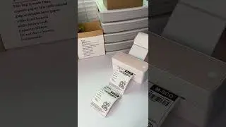 Printing packing labels with Phomemo 241BT#asmr #smallbusiness #packingorders #label #inklessprinter