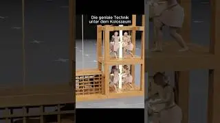 Die geniale Technik unter dem Kolosseum 🏟⚙️ #colosseum  #technik  #wissen