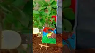 I made tiniest painting ever 💮💮💮🌻virtual reality 💮✨🌺💐🌟🌈🌷🌷🌈💐