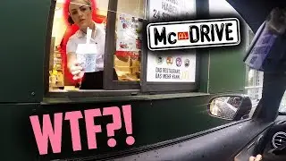 McDrive mit MOTORRADHELM im Auto?! | Q&A
