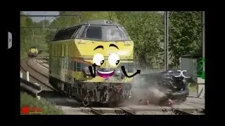 Train Crash | Monster Trains Crush Cars onRailroad - Woa Doodland#WoaDoodland#WoaVideos#WoaDoodle