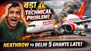 😱 Air India A350 Technical Problem #ukvlog #indiatouk
