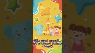 BIG and SMALL Song 🐘🐝 - Fun Learning for Kids - Size Song - Educational Nursery Rhyme
