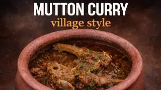 Rustic Village Style Mutton Curry | Slow Cooked on Sigdi | Authentic Desi Flavor