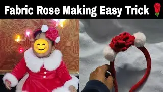 Beutiful Red Rose Making Easy Trick.. @stitchbyambika #rose #viralvideo #trending #diy #sewing 