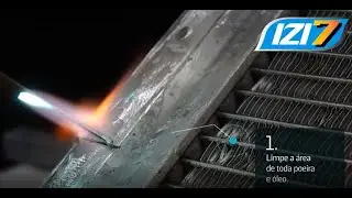 IZI 7 Tutorial de Solda e Brasagem Vareta Solda Alum&iacute;nio IZI-7 Com Fluxo