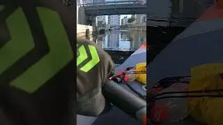 Itiwit X500 paddling between buildings in G&auml;vle city, Sweden #paddlingin100cities