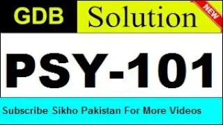PSY-101 GDB Solution Fall 2019 l 2020-Virtual University Of Pakistan