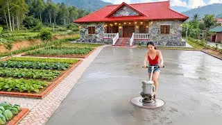 TIMELAPSE -- Building a Road from Gate to House in 72 Hours | Girl Builds a Dream Farm