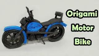 Diy Origami motorbike|make a motorbike/motorcycle with paper|@creativehacks574