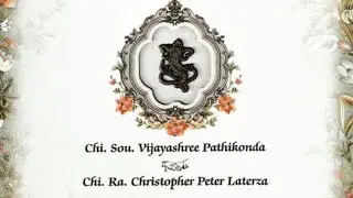 Vijayashree pathikonda with Christopher Peter Laterza