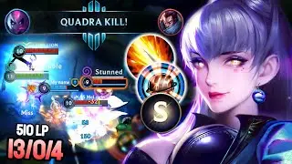 EVELYNN INSANE CARRY ON HIGH ELO 510LP! (QUADRAKILL) BEST BUILD + ZERO DEATHS | Evelynn - Wild Rift