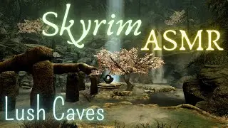 Skyrim ASMR ~ Visiting the most beautiful places: Lush Caves (with ambient sounds and music)