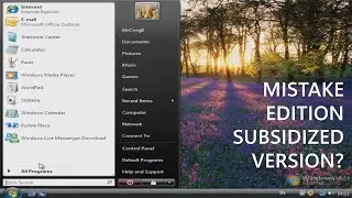 Windows Vista Starter - Subsidized Version in the Bad OS?
