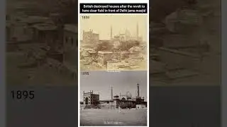 Jama Masjid in Delhi in 1858 and 1895.&nbsp;The 1858 photo, taken by Felice Beato #delhiheritage #history