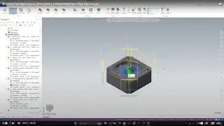 กัดงานToolpaths 2D โดย  Mastercam  CAM 1.2 ROUGHING กัดงานโดย Mastercam