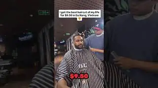 I Got the BEST Haircut in Vietnam #shorts #travel #vietnam #haircut #vietnamese #barber #việtnam