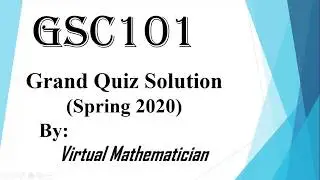 GSC101 Grand Quiz