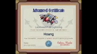 1945 Air Force Game: Lockheed P-38 Lightning Advanced Certificate