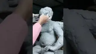 ganesh idol making 2022 ll how to make ganesha #shorts